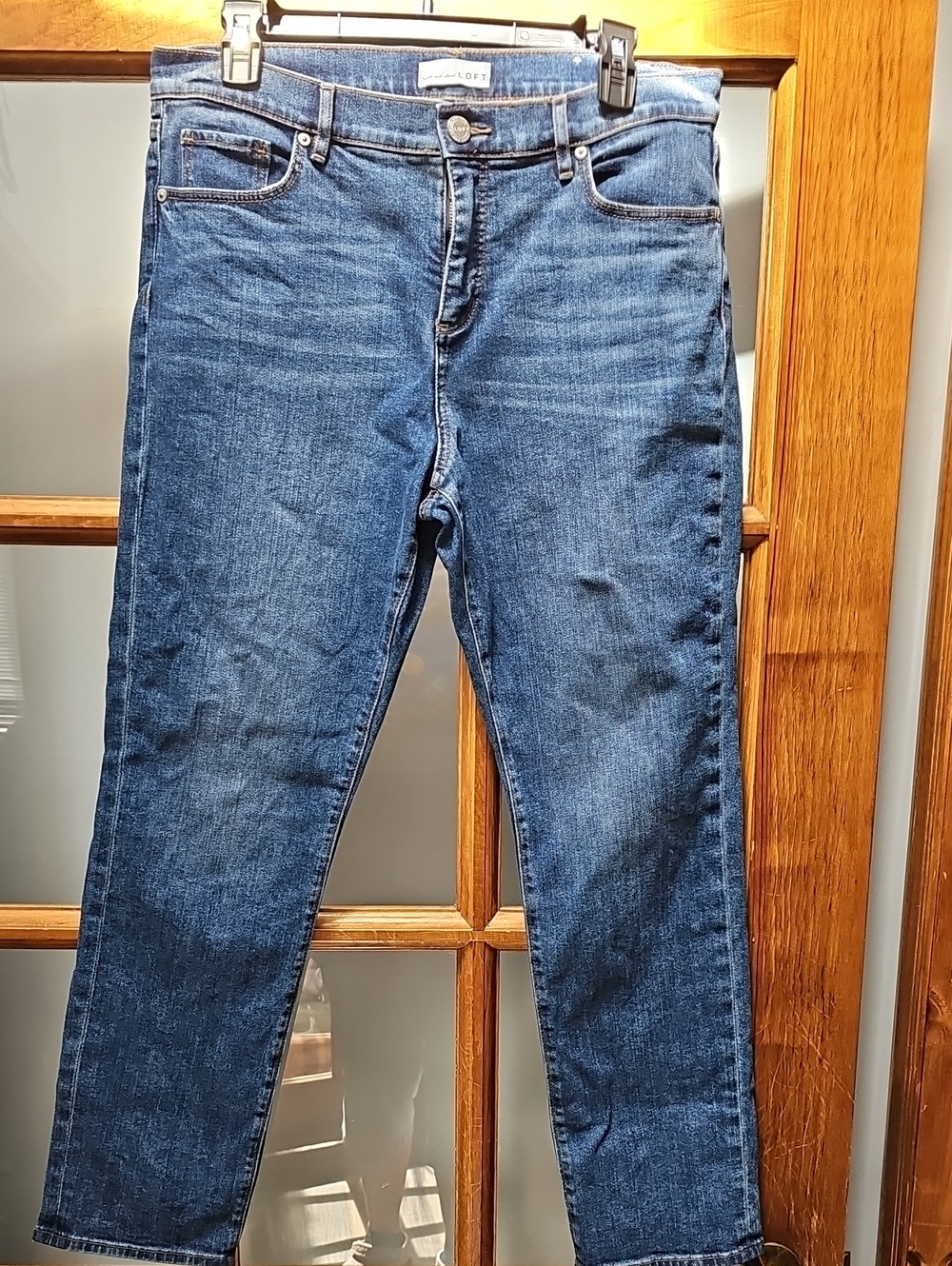 LOFT Women's Medium Blue Straight Leg Jeans